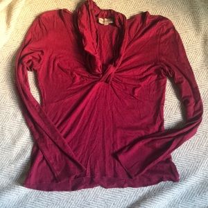 Karen Millen sexy red V-neck top